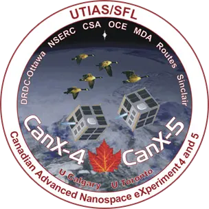 canx-4 and canx-5 mission patch
